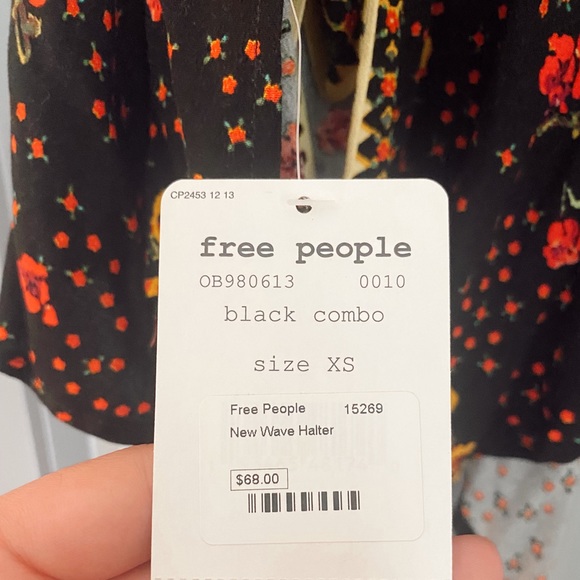 NWT Free People halter floral top - size XS - Picture 9 of 9